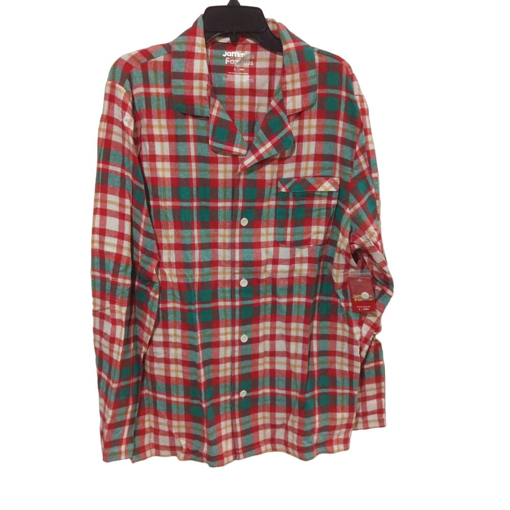 Jammies for Families Plaid Top, NWT, L